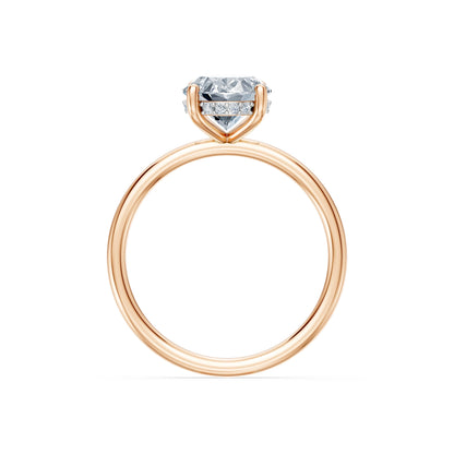 Oval Lab Grown Diamond Micro Pave Engagement Ring 2.0ct by Qutahia Jewellery