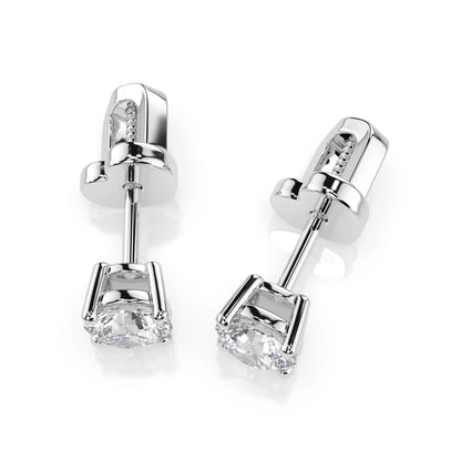 Solitaire Butterfly Earring (Round), 0.4 ct — 102-10012/1(3.7)