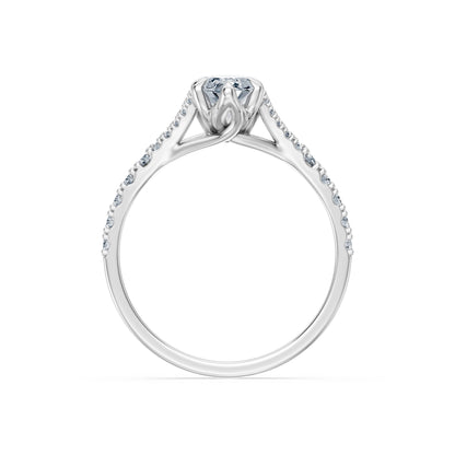 Marquise Lab Grown Diamond Micro Pave Eternity Ring 1.0ct by Qutahia Jewellery