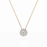 Diamond Eternity Necklace Round 0.1ct by Qutahia Jewellery