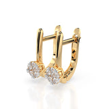 Illusion Diamond Earrings Round 0.06ct by Qutahia Jewellery