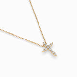 Delicate Diamond Necklace Round 0.07ct by Qutahia Jewellery