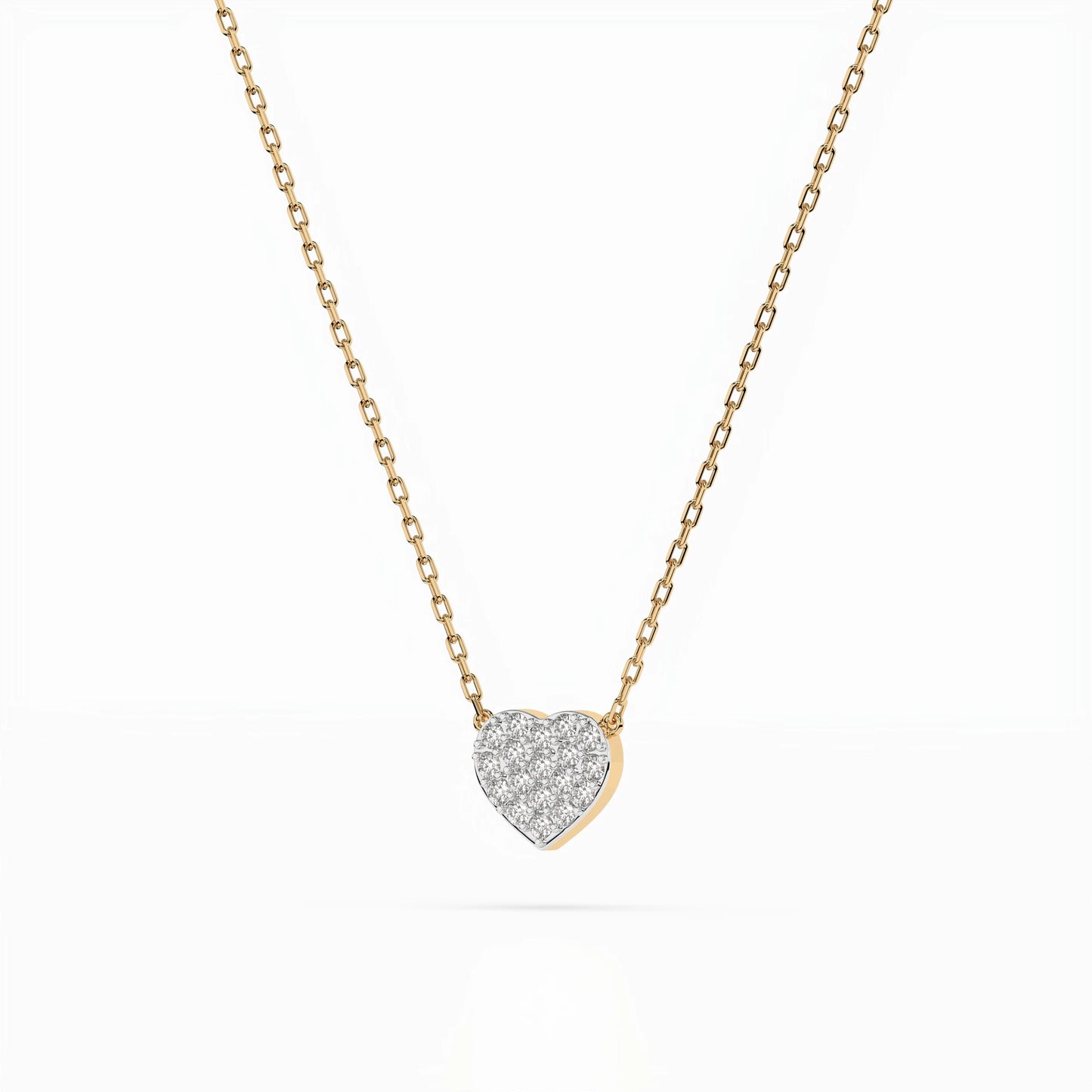 Illusion Necklace (Round), 0.09 ct — 104-10059