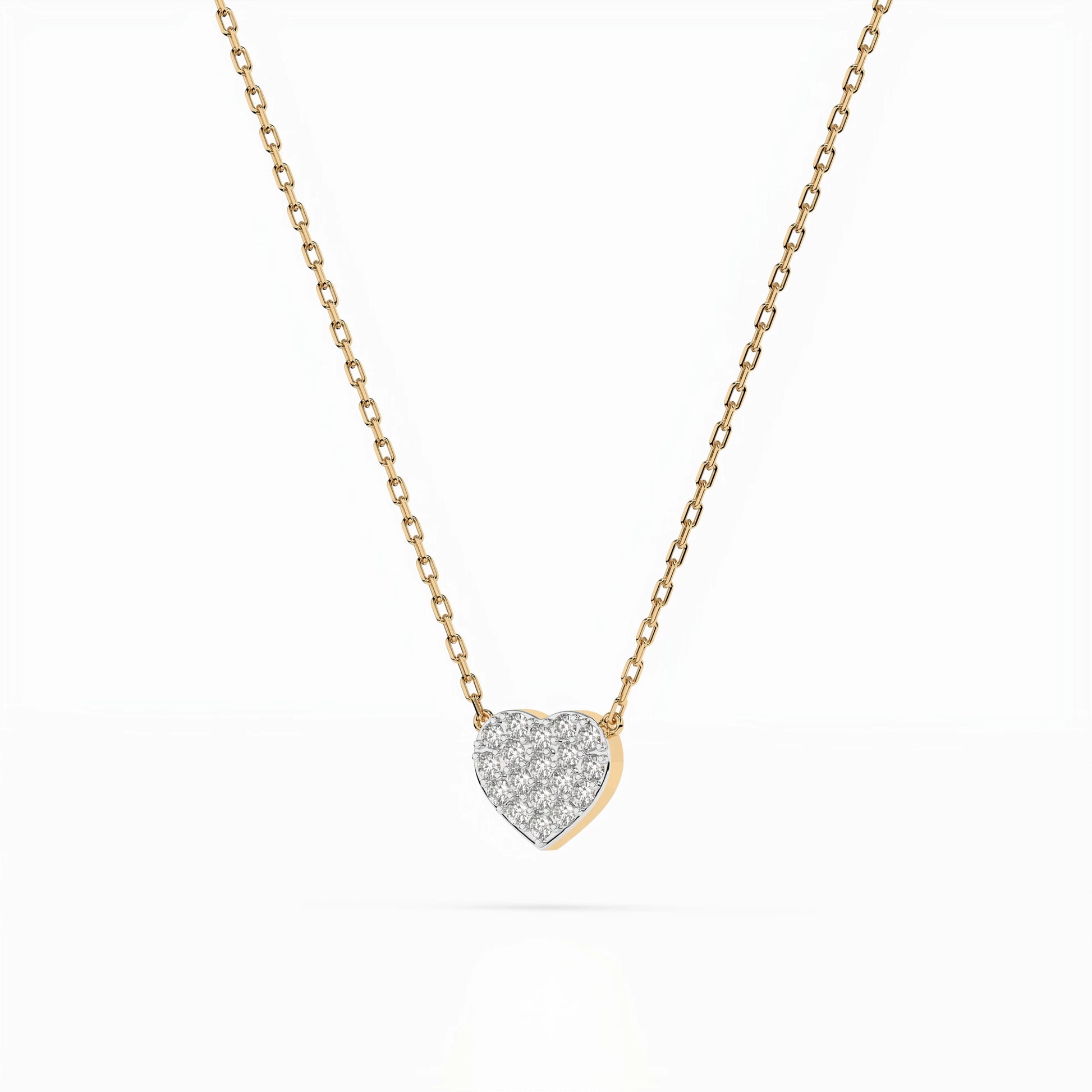 Illusion Necklace (Round), 0.09 ct — 104-10059