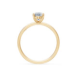 Oval Lab Grown Diamond Solitaire Engagement Ring 1.0ct by Qutahia Jewellery