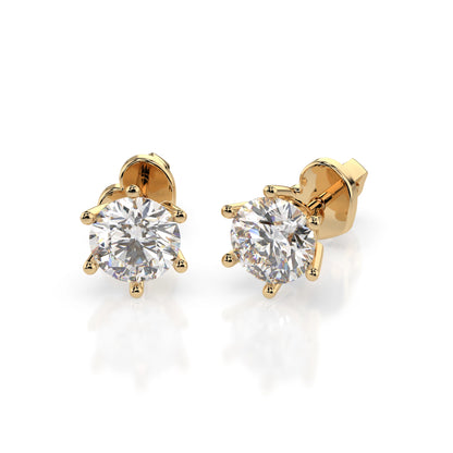 Solitaire Butterfly Earring (Round), 1.0 ct — 102-10151(5.1)