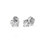 Diamond Stud Earrings Round 0.2ct by Qutahia Jewellery