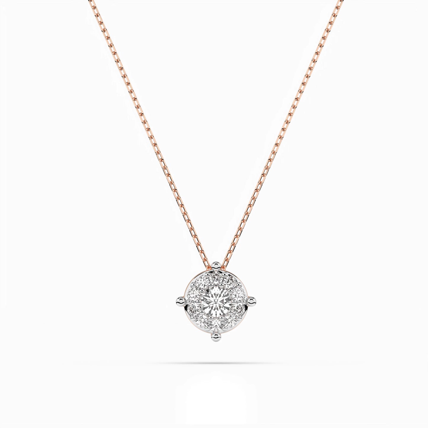 Solitaire Eternity Necklace (Round), 0.1 ct — 104-10001(3.0)