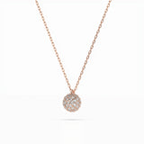 Illusion Diamond Necklace Round 0.23ct by Qutahia Jewellery