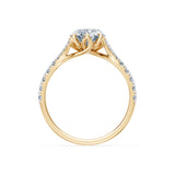 Oval Lab Grown Diamond Micro Pave Eternity Ring 2.0ct by Qutahia Jewellery