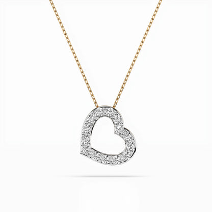 Minimalism Necklace (Round), 0.35 ct — 104-10061