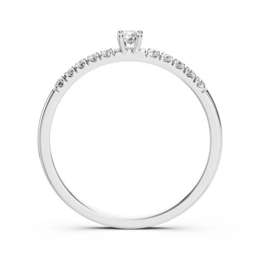 Solitaire Eternity Ring (Round), 0.07 ct — 101-10126/2(2.6)
