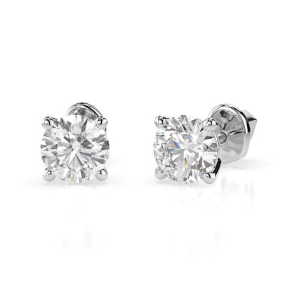 Solitaire Butterfly Earring (Round), 1.0 ct — 102-10012/1(5.1)