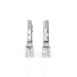 Small Diamond Earrings Round 0.3ct by Qutahia Jewellery