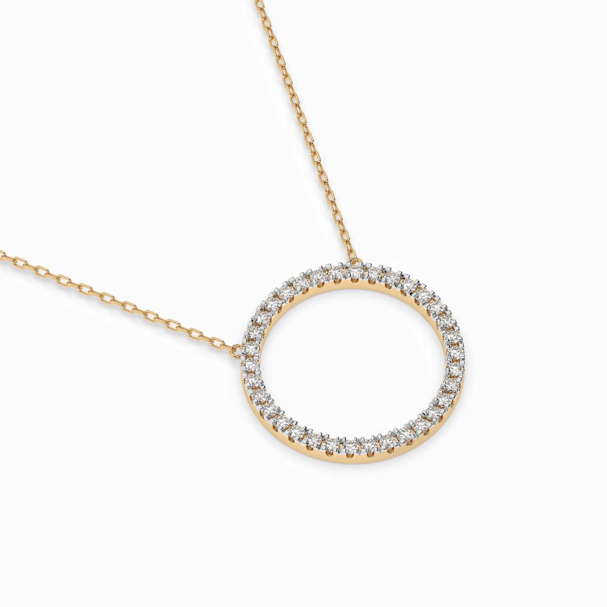 Minimalism Necklace (Round), 0.2 ct — 104-10023