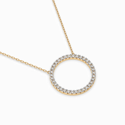 Minimalism Necklace (Round), 0.2 ct — 104-10023
