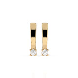 Small Diamond Earrings Round 0.15ct by Qutahia Jewellery
