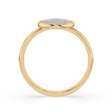 Illusion Diamond Ring Round 0.23ct by Qutahia Jewellery