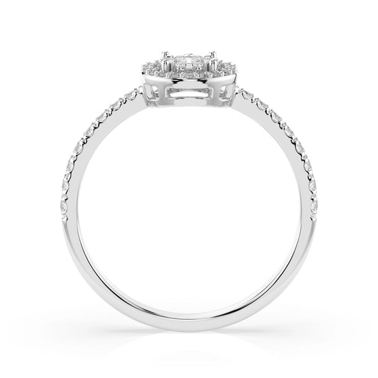 Illusion Ring (Round), 0.03 ct — 101-10018(2.0)