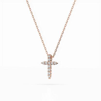 Minimalism Necklace (Round), 0.07 ct — 104-10020