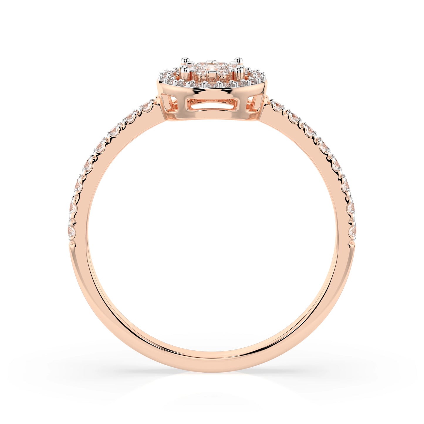 Illusion Ring (Round), 0.1 ct — 101-10018(3.0)