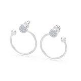 Small Diamond Earrings Round Brilliant 0.23ct by Qutahia Jewellery