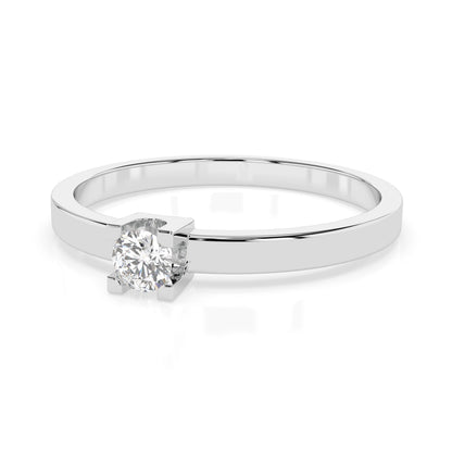Solitaire Ring (Round), 0.1 ct — 101-10036(3.0)