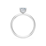 Emerald Lab Grown Diamond Micro Pave Engagement Ring 1.5ct by Qutahia Jewellery
