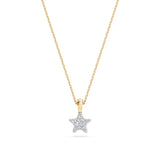 Delicate Diamond Necklace Round 0.03ct by Qutahia Jewellery