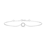 Diamond Bracelet Gold Round 0.07ct by Qutahia Jewellery