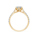 Emerald Lab Grown Diamond Micro Pave Eternity Ring 2.0ct by Qutahia Jewellery