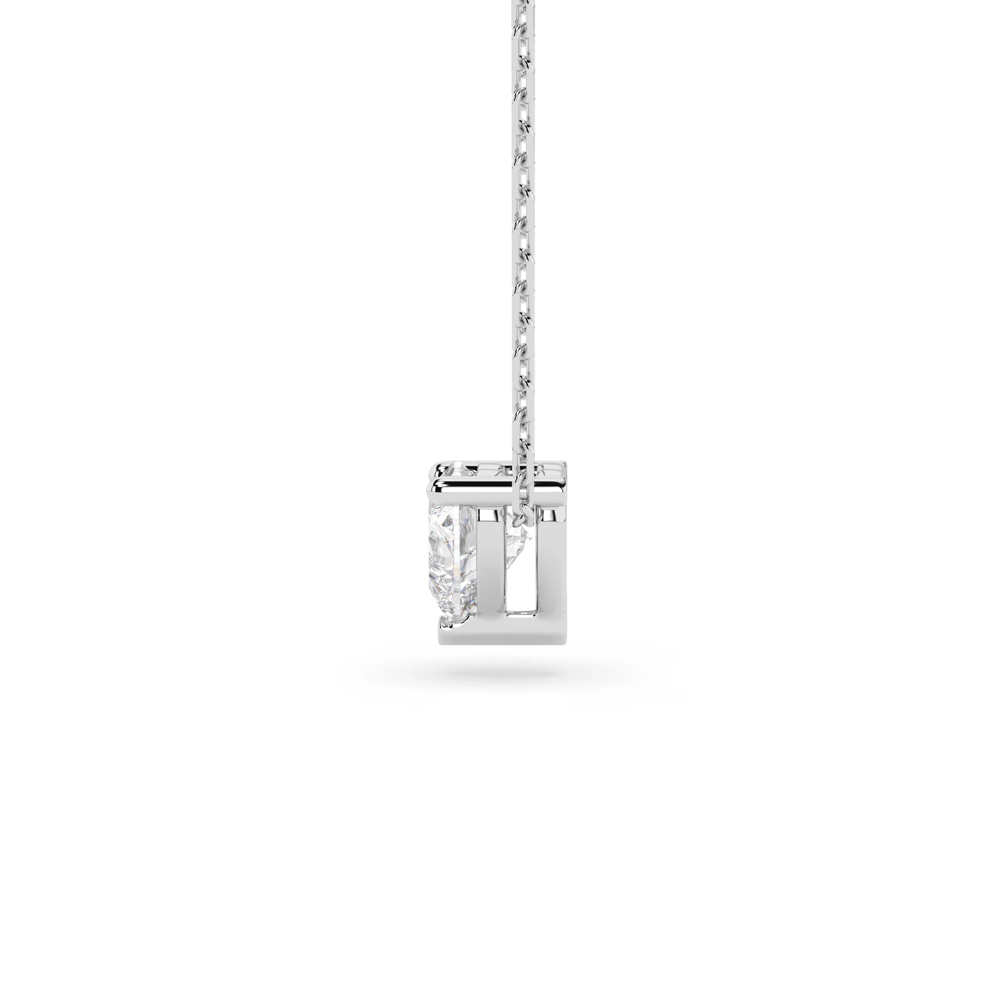 Solitaire Necklace (Heart), 0.3 ct — 104-10066(0.30)HRT