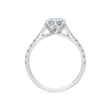 Emerald Lab Grown Diamond Micro Pave Eternity Ring 2.0ct by Qutahia Jewellery