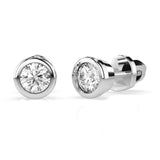 Diamond Stud Earrings Round 0.6ct by Qutahia Jewellery