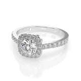 Solitaire Eternity Diamond Ring Round 0.3ct by Qutahia Jewellery