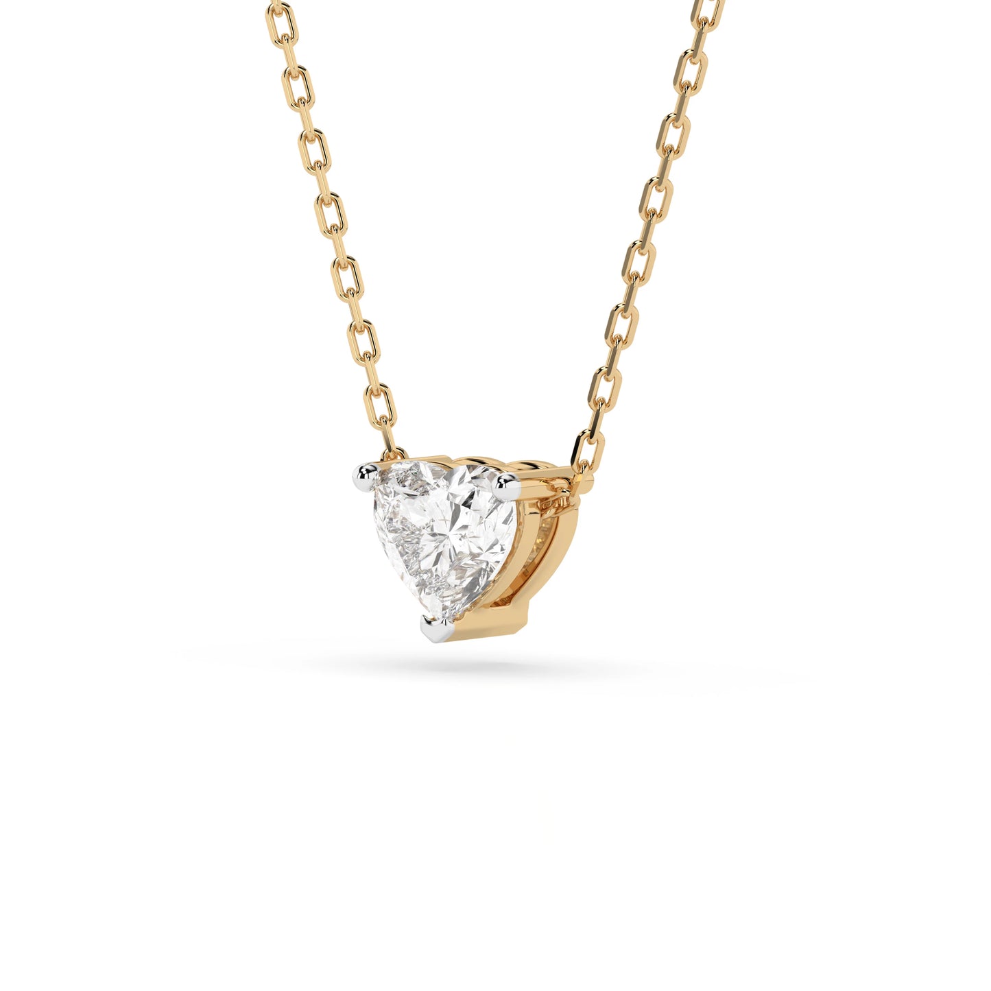Solitaire Necklace (Heart), 0.3 ct — 104-10066(0.30)HRT
