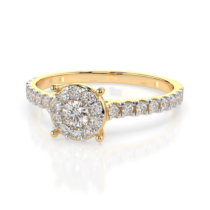 Solitaire Eternity Ring (Round), 0.1 ct — 101-10017(3.0)
