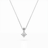 Diamond Pendant Necklace Round 0.2ct by Qutahia Jewellery