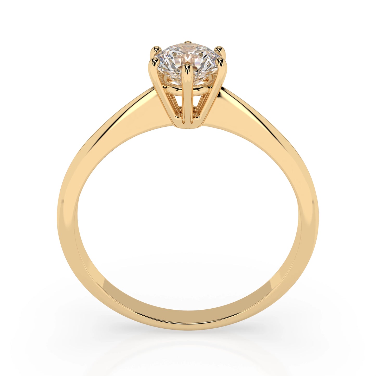Solitaire Ring (Round), 0.35 ct — 101-10027(4.5)