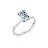 Emerald Lab Grown Diamond Solitaire Engagement Ring 2.0ct by Qutahia Jewellery