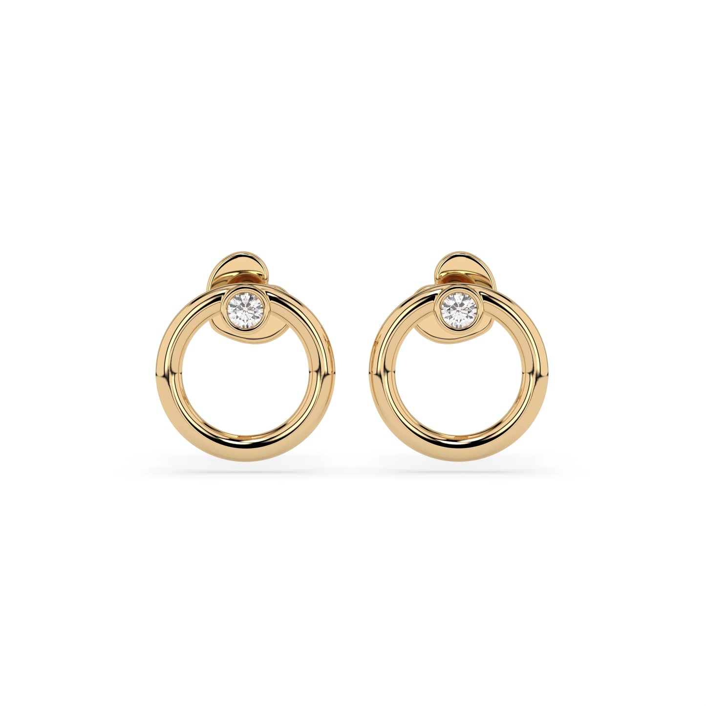 Minimalism Earring (Round), 0.06 ct — 102-10170
