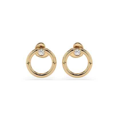 Minimalism Earring (Round), 0.06 ct — 102-10170