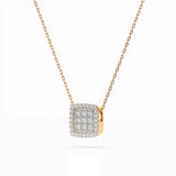 Illusion Necklace (Round), 0.12 ct — 104-10035