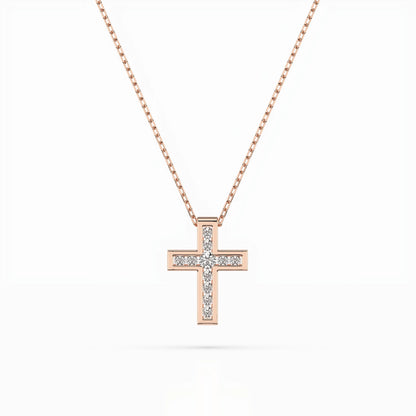 Minimalism Necklace (Round), 0.03 ct — 104-10008