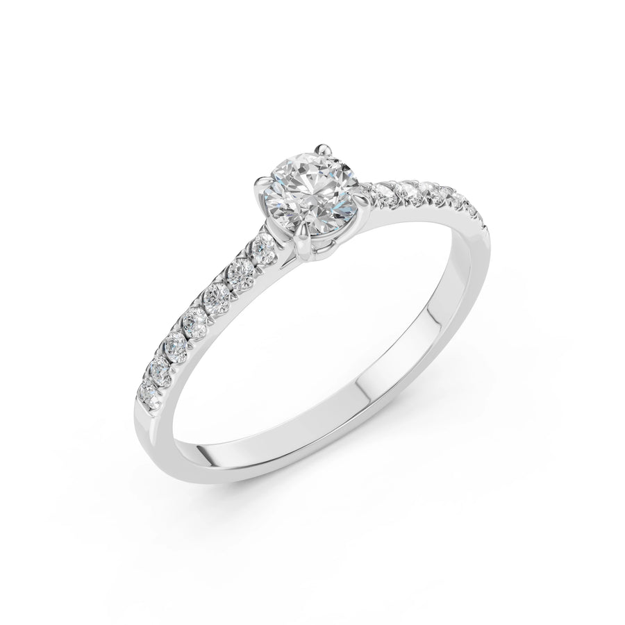 Solitaire Eternity Ring (Round), 0.4 ct — 101-10094(4.7)