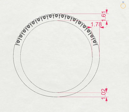 Eternity Ring (Round), 0.14 ct — 101-10076
