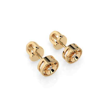 Minimalism Earring (Round), 0.04 ct — 102-10052