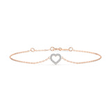 Diamond Bracelet Gold Round 0.07ct by Qutahia Jewellery