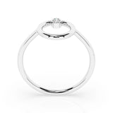 Minimalist Diamond Ring Round 0.03ct by Qutahia Jewellery