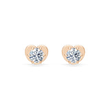Diamond Stud Earrings Round Brilliant 0.2ct by Qutahia Jewellery